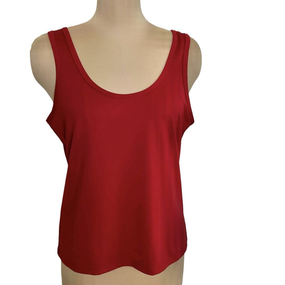 Judith Hart Collection Tank Top Size XL Red Sleeveless Capsule Layer Classic